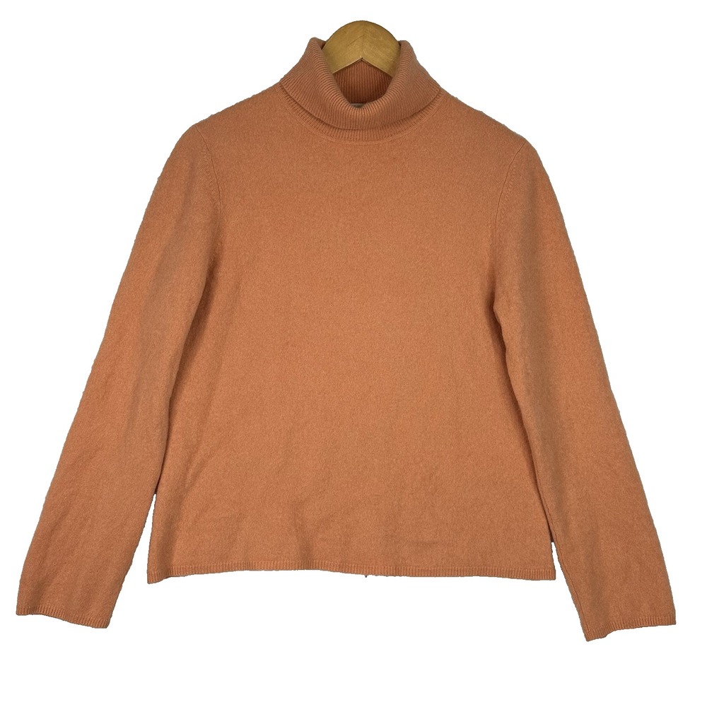 Charter Club Cashmere Turtleneck Sweater Women's‎ Burnt Orange Pullover